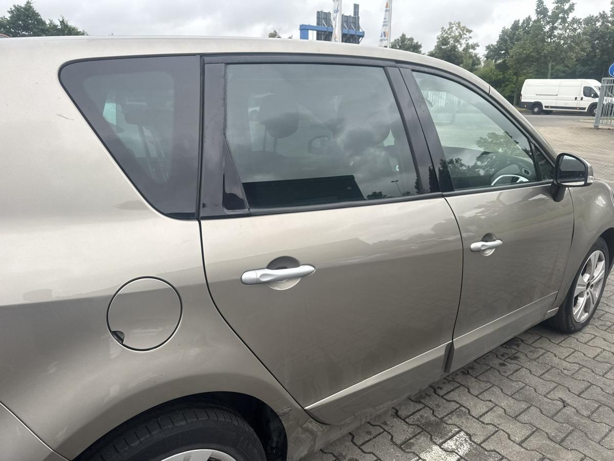 Renault Scenic 3 original T&uuml;r hinten rechts DQ44 Bleu Odyssee Metallic Rohbau Bj.2009